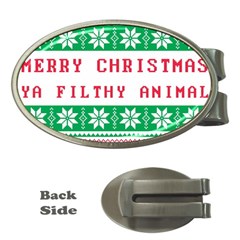 Merry Christmas Ya Filthy Animal Money Clips (oval)  by Pakjumat