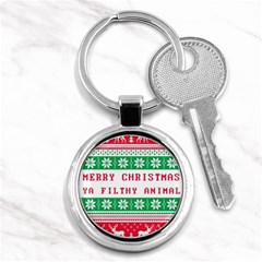 Merry Christmas Ya Filthy Animal Key Chain (round) by Pakjumat