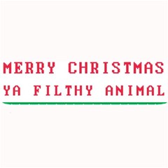 Merry Christmas Ya Filthy Animal Large Bar Mat by Pakjumat