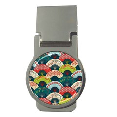 Japanese Fans Bright Pattern Money Clips (round)  by Pakjumat