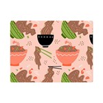 Japanese Street Food Soba Noodle In Bowl Premium Plush Fleece Blanket (Mini) 35 x27  Blanket Front