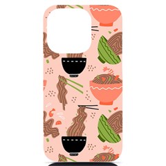 Japanese Street Food Soba Noodle In Bowl Iphone 14 Pro Black Uv Print Case by Pakjumat