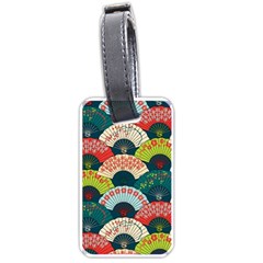 Japanese Fans Bright Pattern Luggage Tag (one Side) by Pakjumat