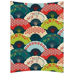 Japanese Fans Bright Pattern Back Support Cushion by Pakjumat