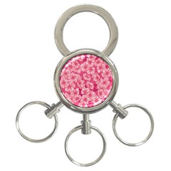 Cute Pink Sakura Flower Pattern 3-ring Key Chain by Pakjumat