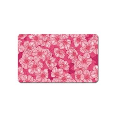 Cute Pink Sakura Flower Pattern Magnet (name Card) by Pakjumat