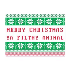 Merry Christmas Ya Filthy Animal Crystal Sticker (a4) by Pakjumat