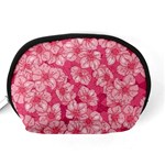 Cute Pink Sakura Flower Pattern Accessory Pouch (Medium) Back