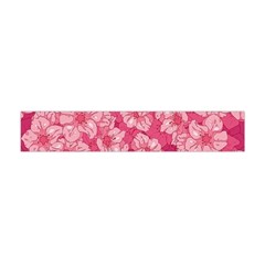 Cute Pink Sakura Flower Pattern Premium Plush Fleece Scarf (mini) by Pakjumat