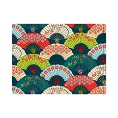 Japanese Fans Bright Pattern Premium Plush Fleece Blanket (mini) by Pakjumat