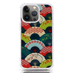 Japanese Fans Bright Pattern Iphone 13 Pro Tpu Uv Print Case by Pakjumat