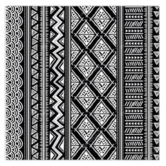 Tribal African Pattern Square Satin Scarf (36  X 36 ) by Pakjumat