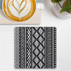 Tribal African Pattern Uv Print Square Tile Coaster  by Pakjumat