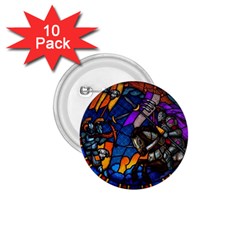 The Game Monster Stained Glass 1 75  Buttons (10 Pack) by Pakjumat