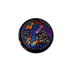 The Game Monster Stained Glass Golf Ball Marker by Pakjumat