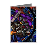 The Game Monster Stained Glass Mini Greeting Card Left