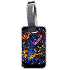 The Game Monster Stained Glass Luggage Tag (two Sides) by Pakjumat