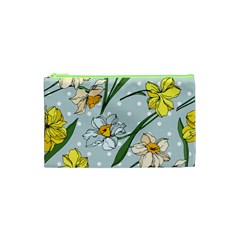 Narcissus Floral Botanical Flowers Cosmetic Bag (xs) by Pakjumat