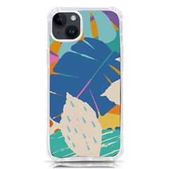 Exotic Leaves Flower Plant And Branches Art Print Botanical Pattern Iphone 14 Plus Tpu Uv Print Case by Pakjumat