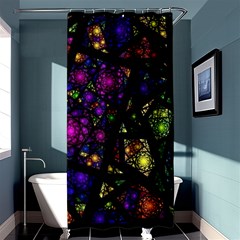 Stained Glass Crystal Art Shower Curtain 36  X 72  (stall)  by Pakjumat