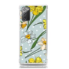 Narcissus Floral Botanical Flowers Samsung Galaxy Note 20 Tpu Uv Case by Pakjumat