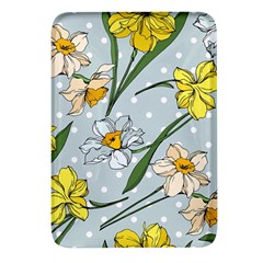 Narcissus Floral Botanical Flowers Rectangular Glass Fridge Magnet (4 Pack) by Pakjumat