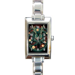 Dragon Art Rectangle Italian Charm Watch by Pakjumat