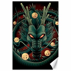 Dragon Art Canvas 24  X 36  by Pakjumat