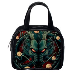 Dragon Art Classic Handbag (one Side) by Pakjumat