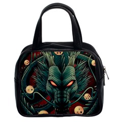 Dragon Art Classic Handbag (two Sides) by Pakjumat