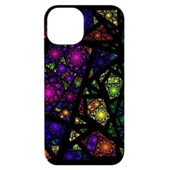 Stained Glass Crystal Art Iphone 14 Black Uv Print Case