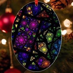 Stained Glass Crystal Art Uv Print Acrylic Ornament Oval by Pakjumat