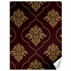 Vector Gold Ornament Pattern Seamless Damask Canvas 36  X 48  by Pakjumat