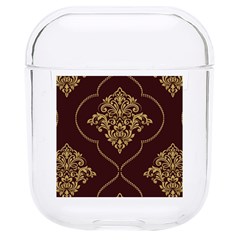 Vector Gold Ornament Pattern Seamless Damask Hard Pc Airpods 1/2 Case