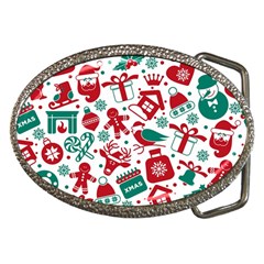 Background Vector Texture Christmas Winter Pattern Seamless Belt Buckles by Pakjumat