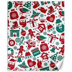 Background Vector Texture Christmas Winter Pattern Seamless Canvas 16  X 20 