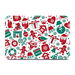 Background Vector Texture Christmas Winter Pattern Seamless Plate Mats by Pakjumat