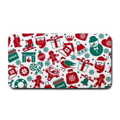 Background Vector Texture Christmas Winter Pattern Seamless Medium Bar Mat by Pakjumat