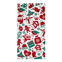 Background Vector Texture Christmas Winter Pattern Seamless Shower Curtain 36  X 72  (stall)  by Pakjumat