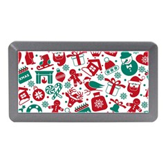 Background Vector Texture Christmas Winter Pattern Seamless Memory Card Reader (mini) by Pakjumat