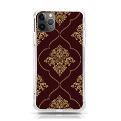 Vector Gold Ornament Pattern Seamless Damask Iphone 11 Pro Max 6 5 Inch Tpu Uv Print Case by Pakjumat