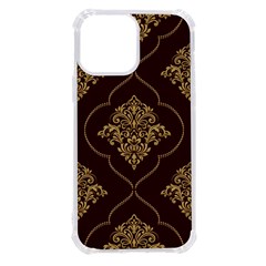 Vector Gold Ornament Pattern Seamless Damask Iphone 13 Pro Max Tpu Uv Print Case by Pakjumat