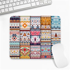 Pattern Texture Multi Colored Variation Large Mousepad by Pakjumat