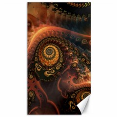 Paisley Abstract Fabric Pattern Floral Art Design Flower Canvas 40  X 72  by Pakjumat