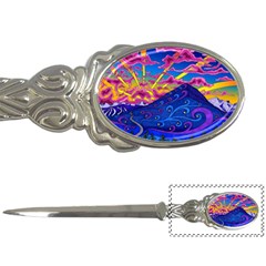 Abstract Paisley Art Pattern Design Fabric Floral Decoration Letter Opener by Pakjumat