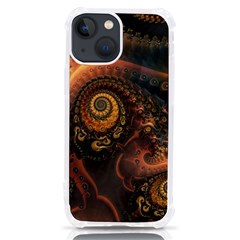 Paisley Abstract Fabric Pattern Floral Art Design Flower Iphone 13 Mini Tpu Uv Print Case by Pakjumat