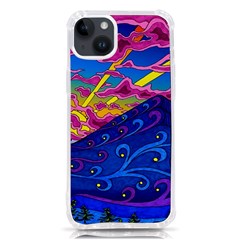 Abstract Paisley Art Pattern Design Fabric Floral Decoration Iphone 14 Plus Tpu Uv Print Case by Pakjumat