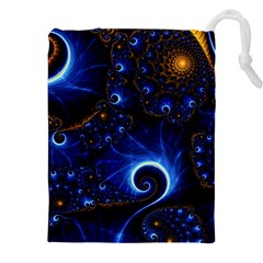 Abstract Design Art Pattern Wallpaper Shape Decoration Drawstring Pouch (4xl) by Pakjumat