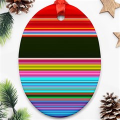 Horizontal Line Colorful Ornament (oval) by Pakjumat