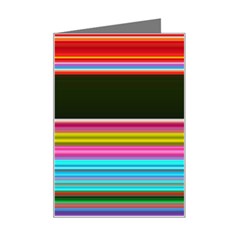 Horizontal Line Colorful Mini Greeting Card